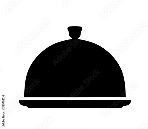 vector illustration of food tray with trendy design