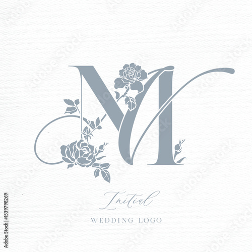 MN Initial Wedding Logo Monogram