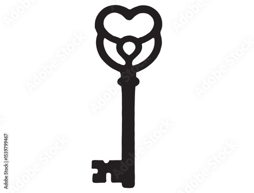VINTAGE KEY SILHOUETTE