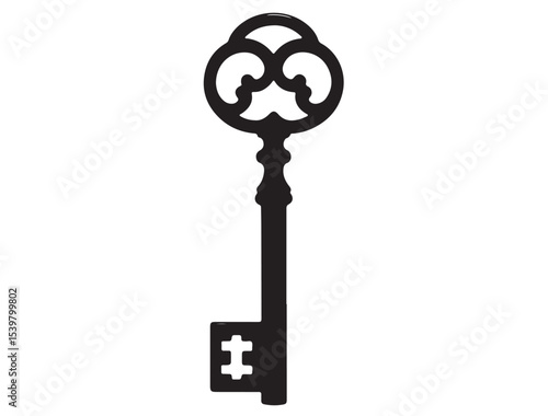 VINTAGE KEY SILHOUETTE