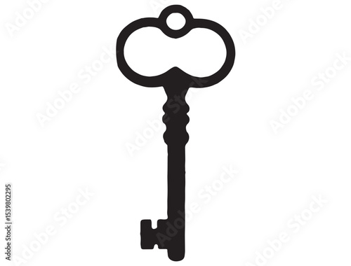 VINTAGE KEY SILHOUETTE