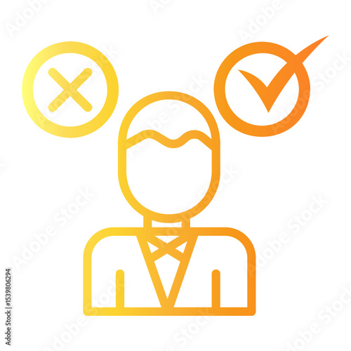 decision making Line Gradient Icon