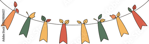 Autumnal Bunting Decoration