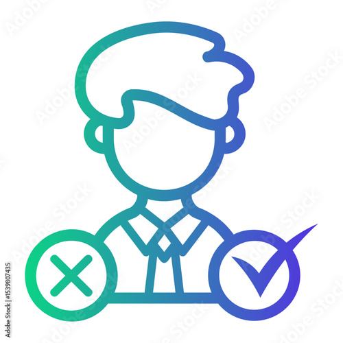 decision making Line Gradient Icon