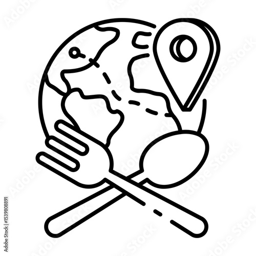 This Culinary icon is suitable for Travel and Tourism, etc