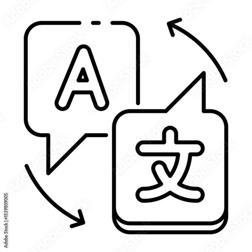 This Translation icon is suitable for Travel and Tourism, etc