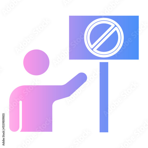 protester Gradient icon