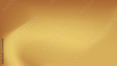 Gold abstract blurred gradient background. Vector illustration.
