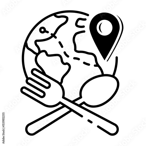 This Culinary icon is suitable for Travel and Tourism, etc