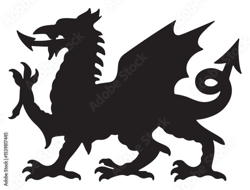 WELSH DRAGON SILHOUETTE 
