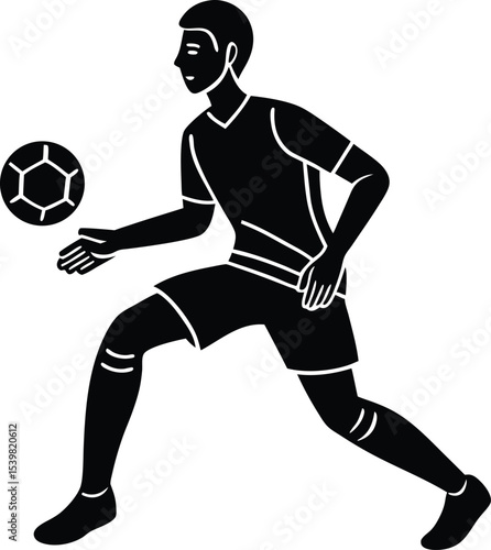 football player silhouette