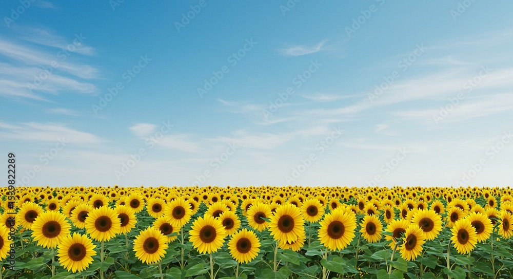 Obraz premium sunflower fields or plantations