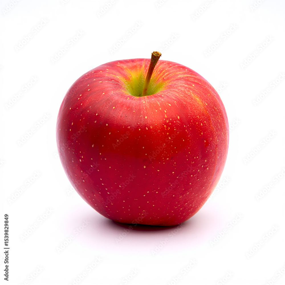 Single red apple isolated on white background Single red apple isolated on white background
