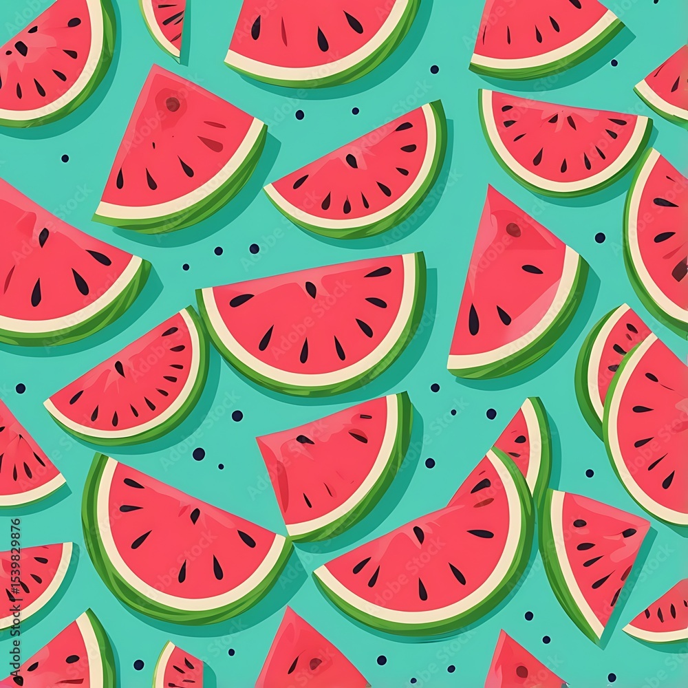 seamless pattern with watermelon seamless pattern with watermelon