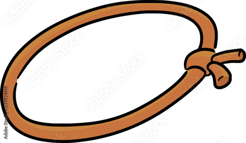 Illustration of rubber band
