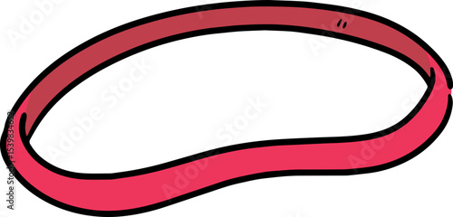 Illustration of rubber band
