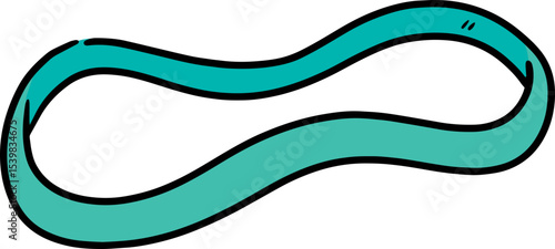 Illustration of rubber band
