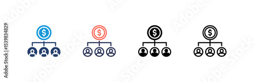 Structure icon set multiple style collection