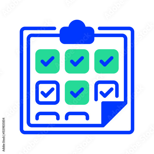 Task Checklist Line Icon, Outline Symbol for Productivity Management, To-Do List, Project Organization, Task Planning, and Work Efficiency. Vector Sign Icon.