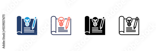 Prototype icon set multiple style collection