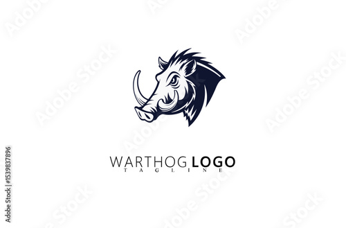 Nature Adventure Warthog Logo Design With Boar Emblem. Great for Outdoor Apparel Branding, Wildlife Merchandise Logos, Rugged Safari Identity Design, and Bold Vector Branding Solutions.

