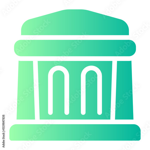 museum gradient icon