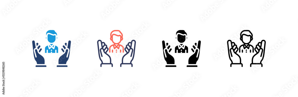 Mentor icon set multiple style collection Mentor icon set multiple style collection