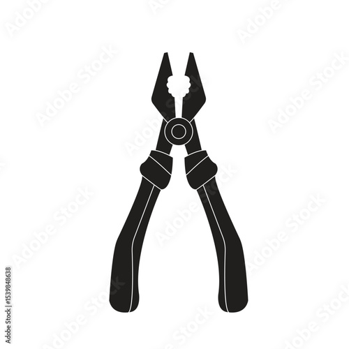 Pliers silhoutte vector design illustration