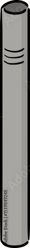 Illustration of stainless straw
