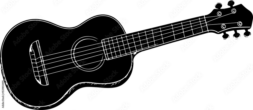 Fototapeta premium illustration of ukulele