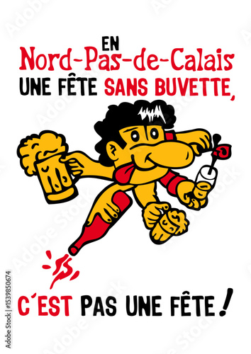 nord calais fete sans buvette alcool verre teuf personnage humour