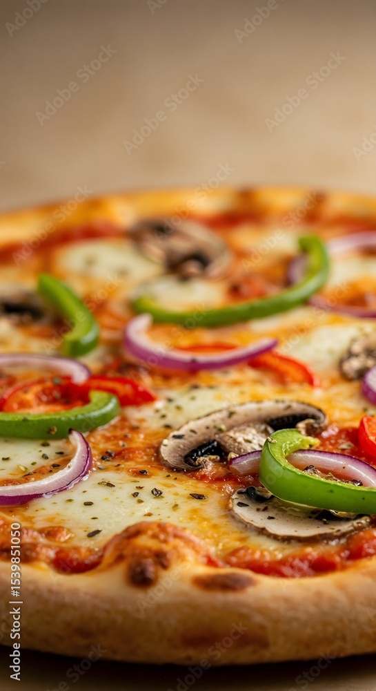 Delicious Hot Pizza on Wooden Table – 3D Render - Hot cheesy pizza with toppings on a rustic wooden table – cozy 3D render with realistic lighting and textures. Delicious Hot Pizza on Wooden Table – 3D Render - Hot cheesy pizza with toppings on a rustic wooden table – cozy 3D render with realistic lighting and textures.