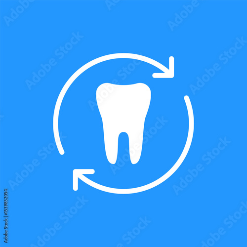 dental care icon like daily routine for healthy teeth
