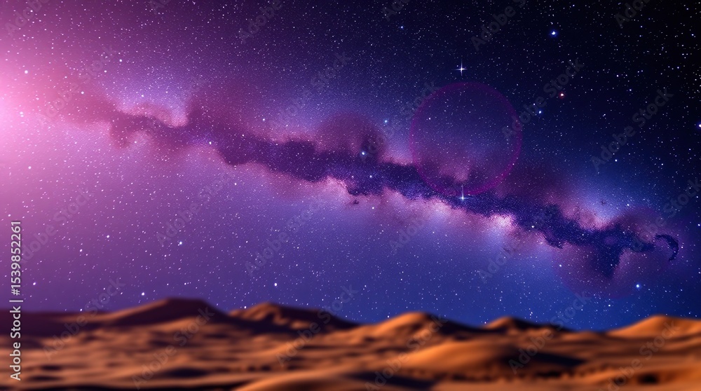 Fototapeta premium far galaxy planet landscape 
