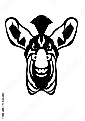zebre tete face