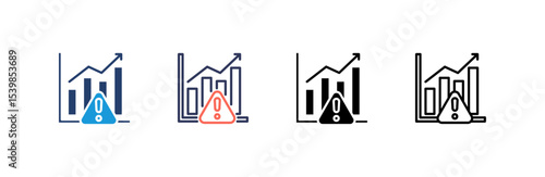 Growth icon set multiple style collection