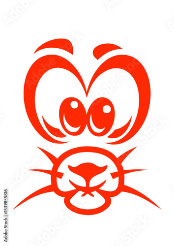 smiley moustache animaux