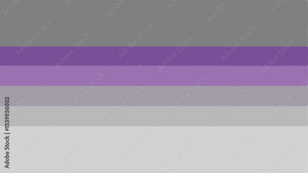 Fototapeta premium Asexual pride flag design featuring horizontal stripes and gradual color transitions