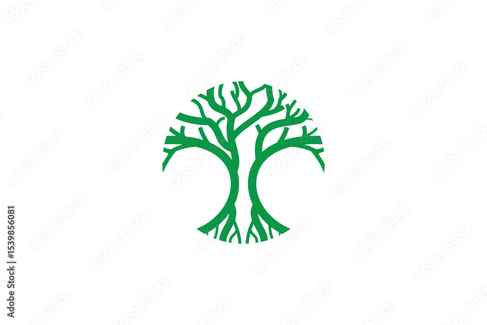 Obraz premium tree logo design. logo icon vector illustration