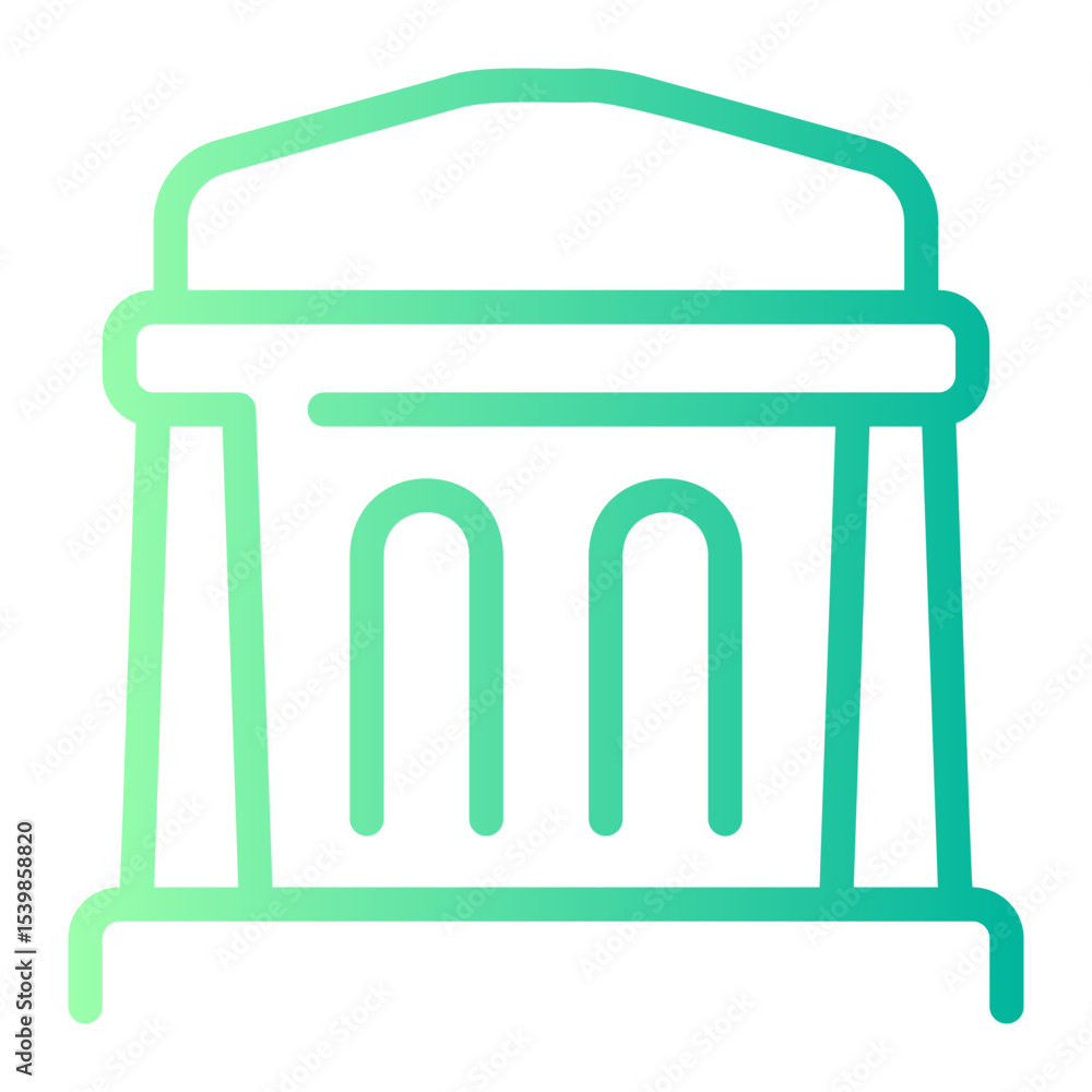 museum gradient icon museum gradient icon