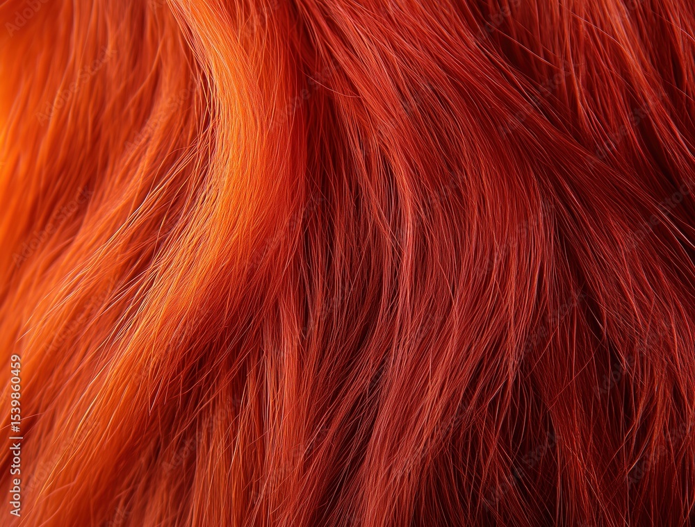 Naklejka premium long red hair