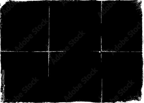 Vector grunge rectangle frames with creases rectangle borders corner for poster