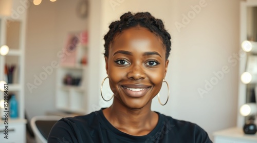 Wallpaper Mural cute young african woman  Torontodigital.ca