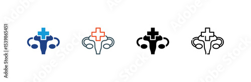 Sexual Health icon set multiple style collection