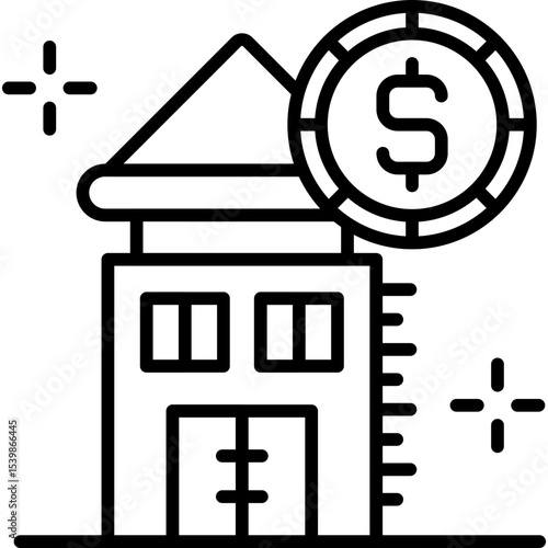Pawn Shop Icon Vector Element