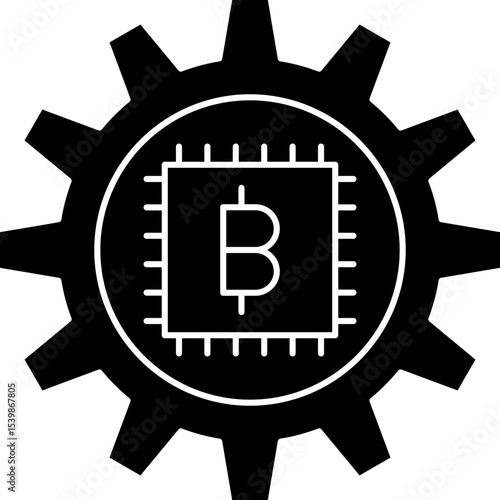 Bitcoin Icon Vector Element