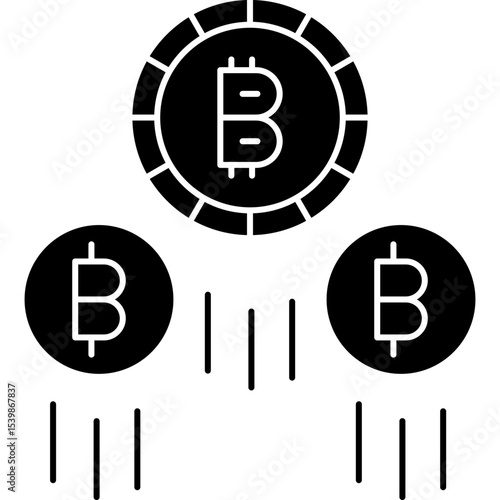 Bitcoin Icon Vector Element