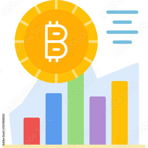 Bitcoin Icon Vector Element