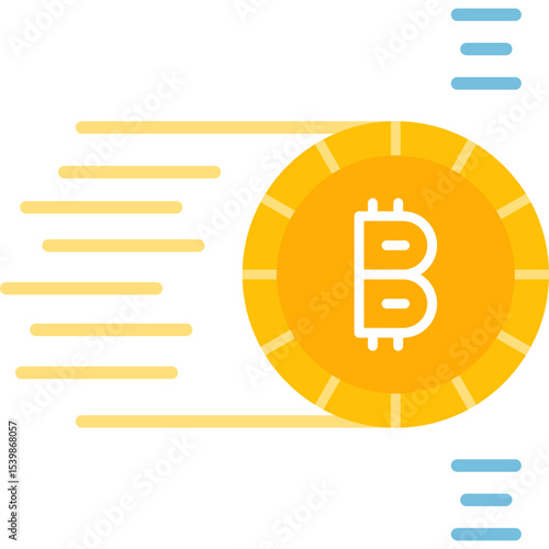 Bitcoin Icon Vector Element
