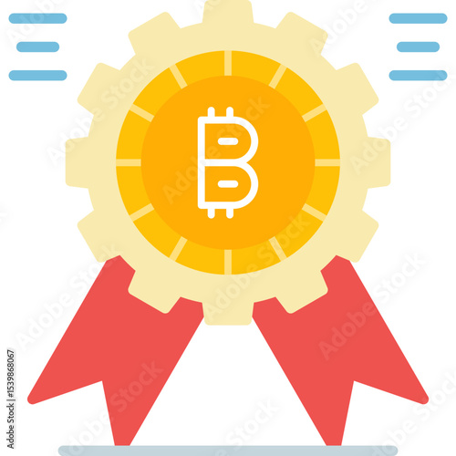Bitcoin Icon Vector Element
